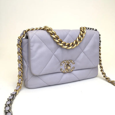 Chanel 19 Flap Small Purple Lambskin