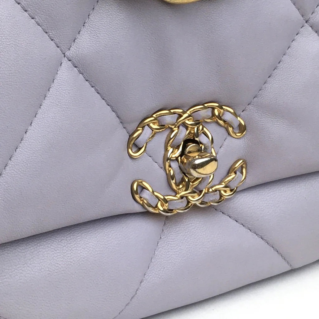 Chanel 19 Flap Small Purple Lambskin