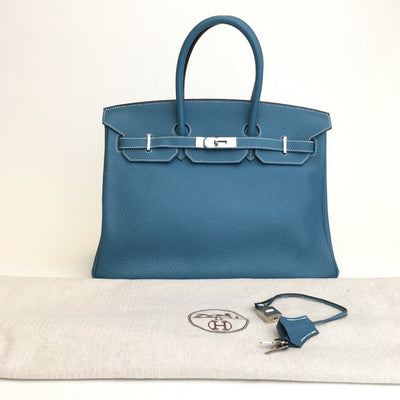 Hermes Birkin 35 Blue Jean Togo