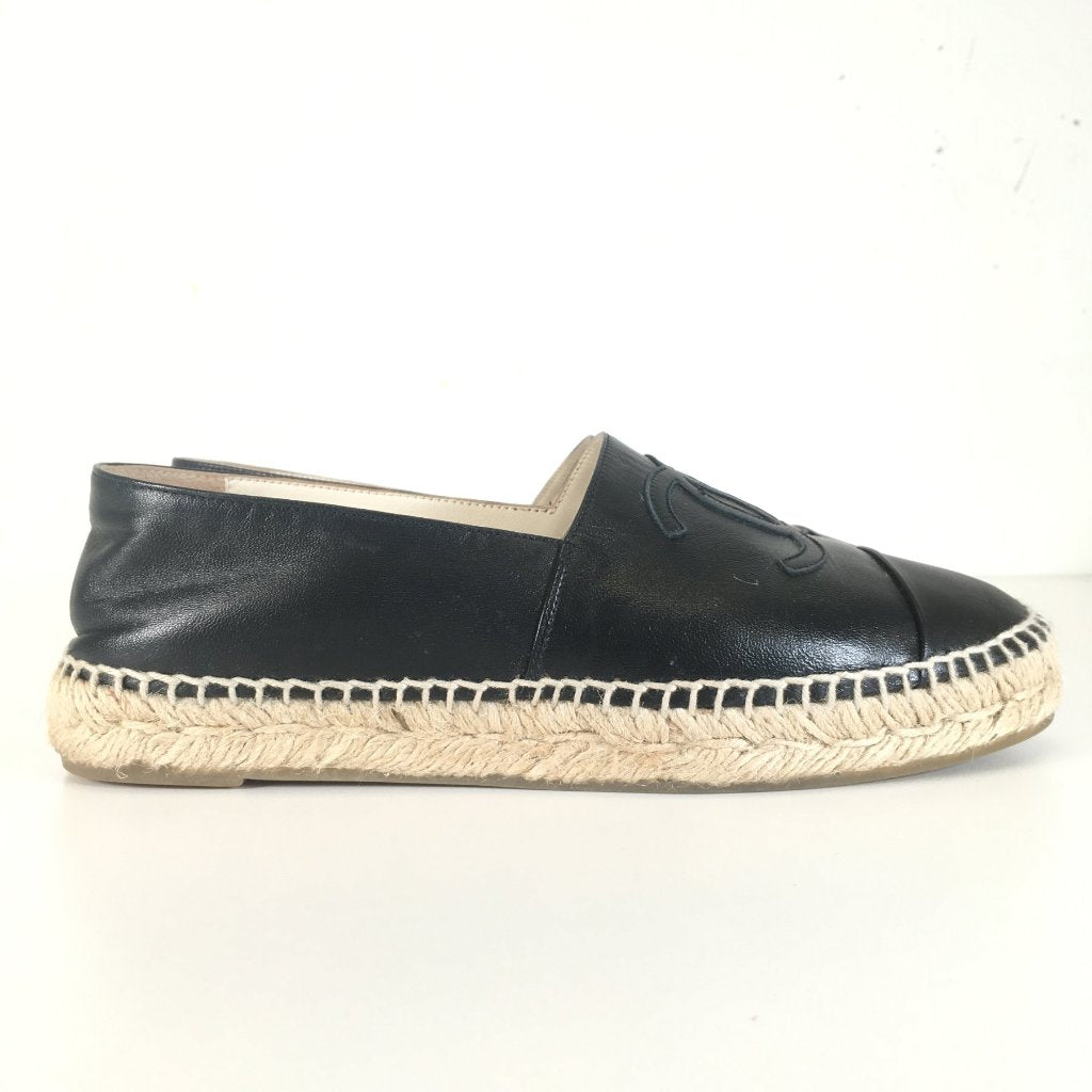 Chanel Leather Espadrilles