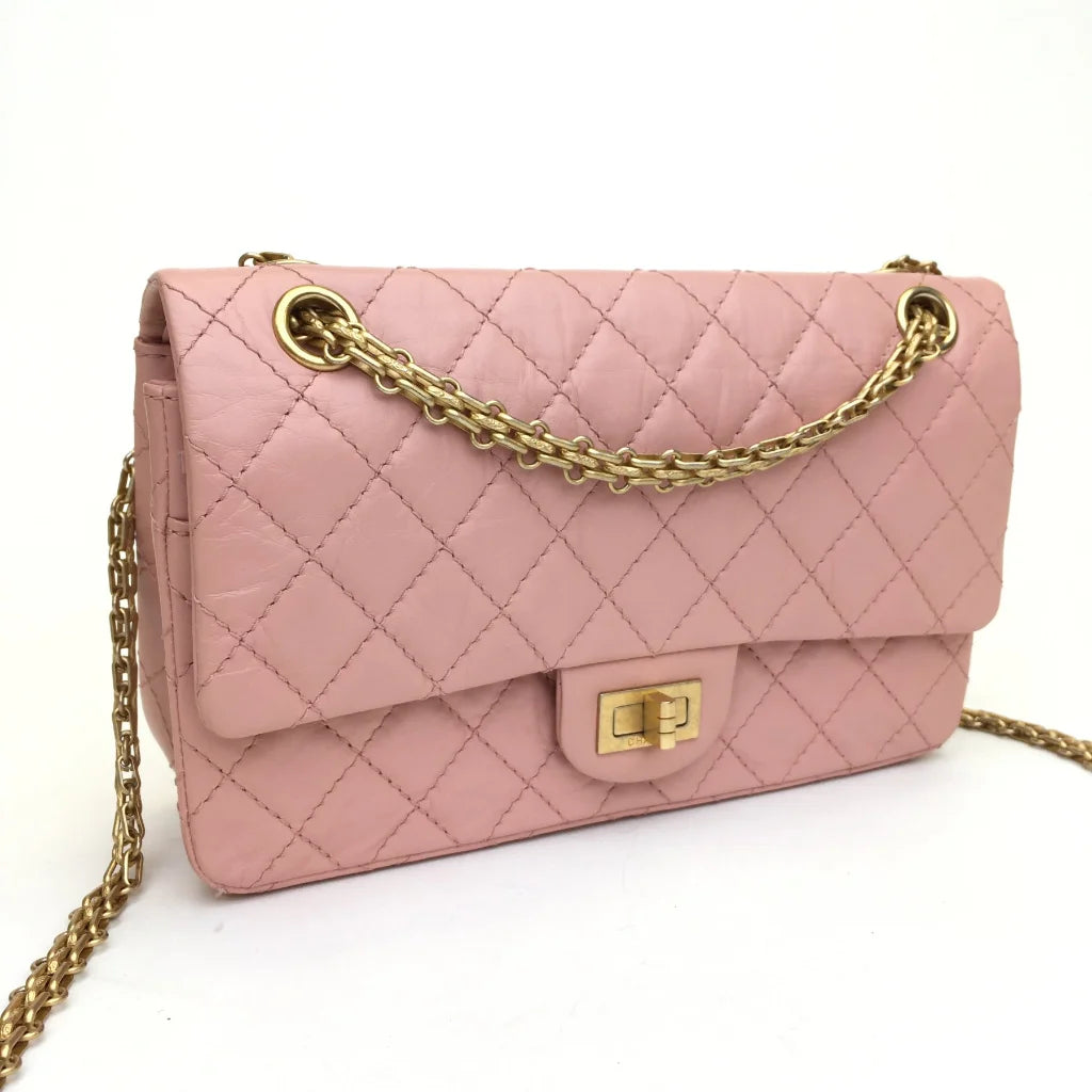 Chanel Reissue 255 Pink Aged Calfskin