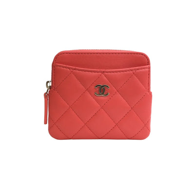 Chanel Cardholder Pink Lambskin LGHW