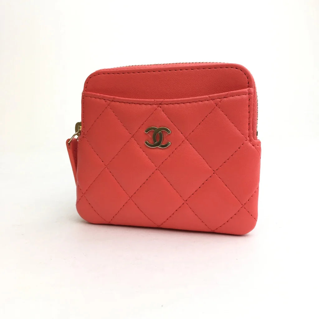 Chanel Cardholder Pink Lambskin LGHW