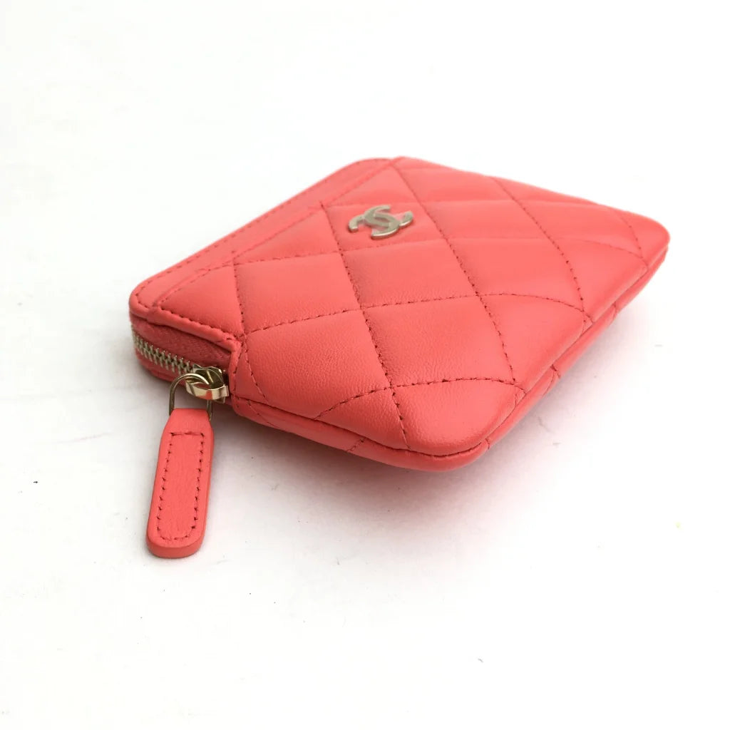 Chanel Cardholder Pink Lambskin LGHW