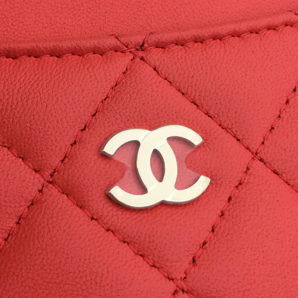 Chanel Cardholder Pink Lambskin LGHW