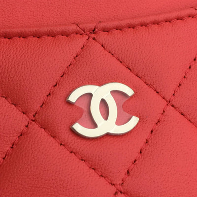 Chanel Cardholder Pink Lambskin LGHW