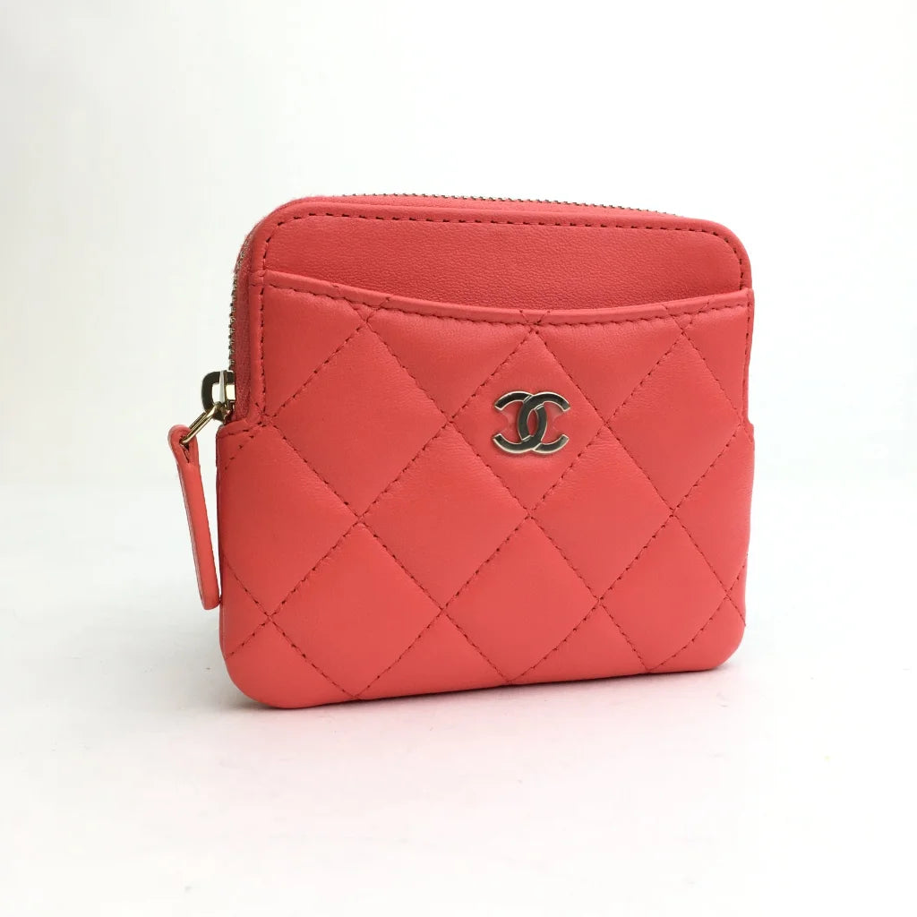 Chanel Cardholder Pink Lambskin LGHW