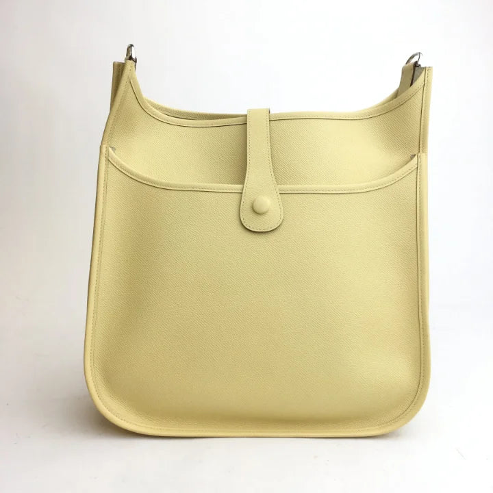 Hermes Evelyne GM Limoncello Epsom SHW