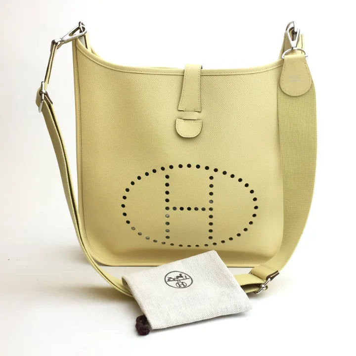 Hermes Evelyne GM Limoncello Epsom SHW