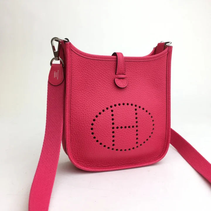 Hermes Evelyne TPM Rose Extreme Clemence SHW