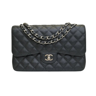 Chanel Classic Flap Jumbo Black Caviar SHW