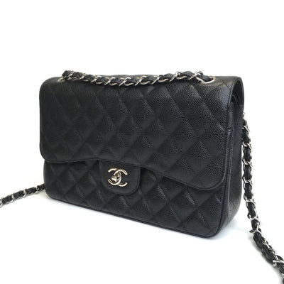 Chanel Classic Flap Jumbo Black Caviar SHW