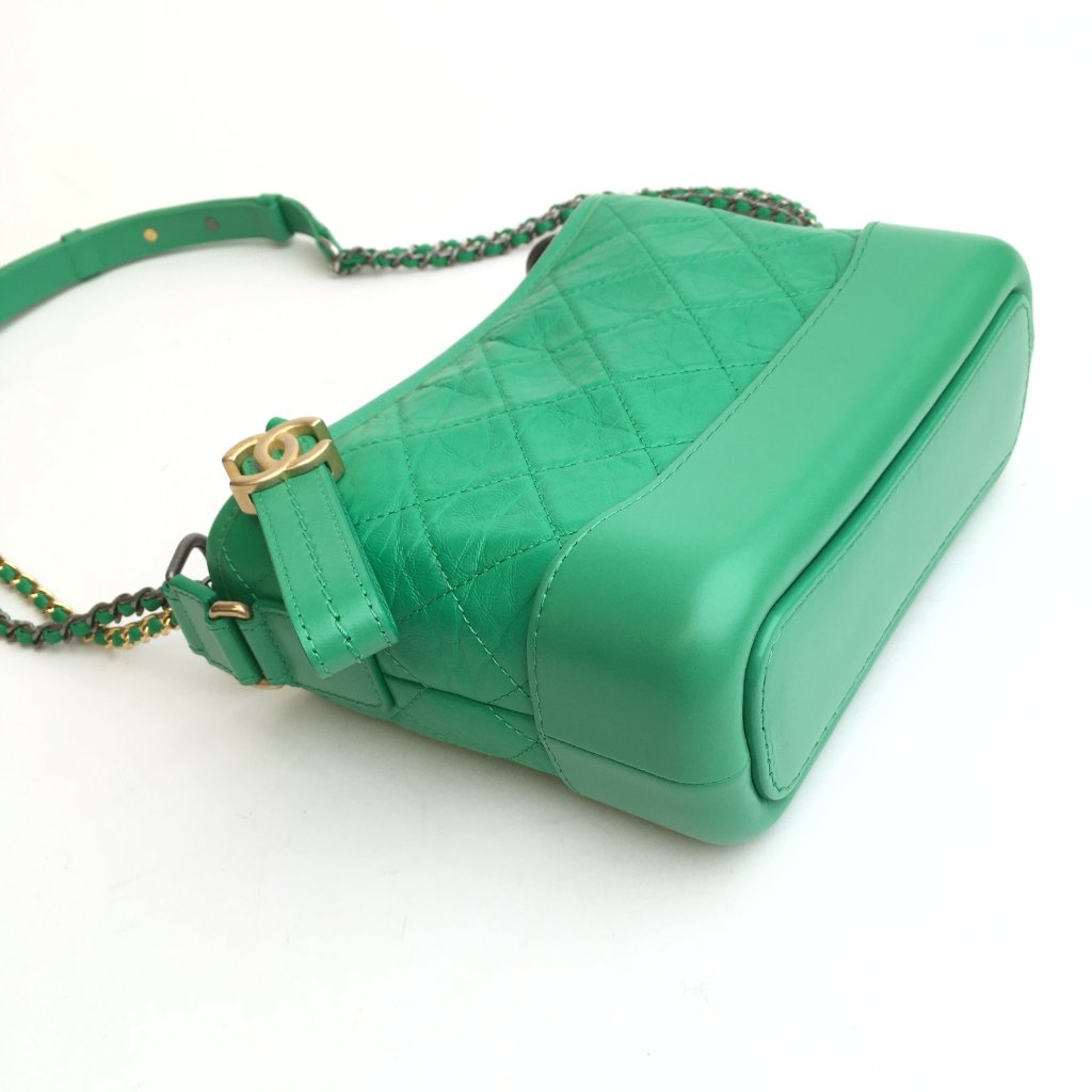 Chanel Gabrielle Small 20S Green Aged Calfskin