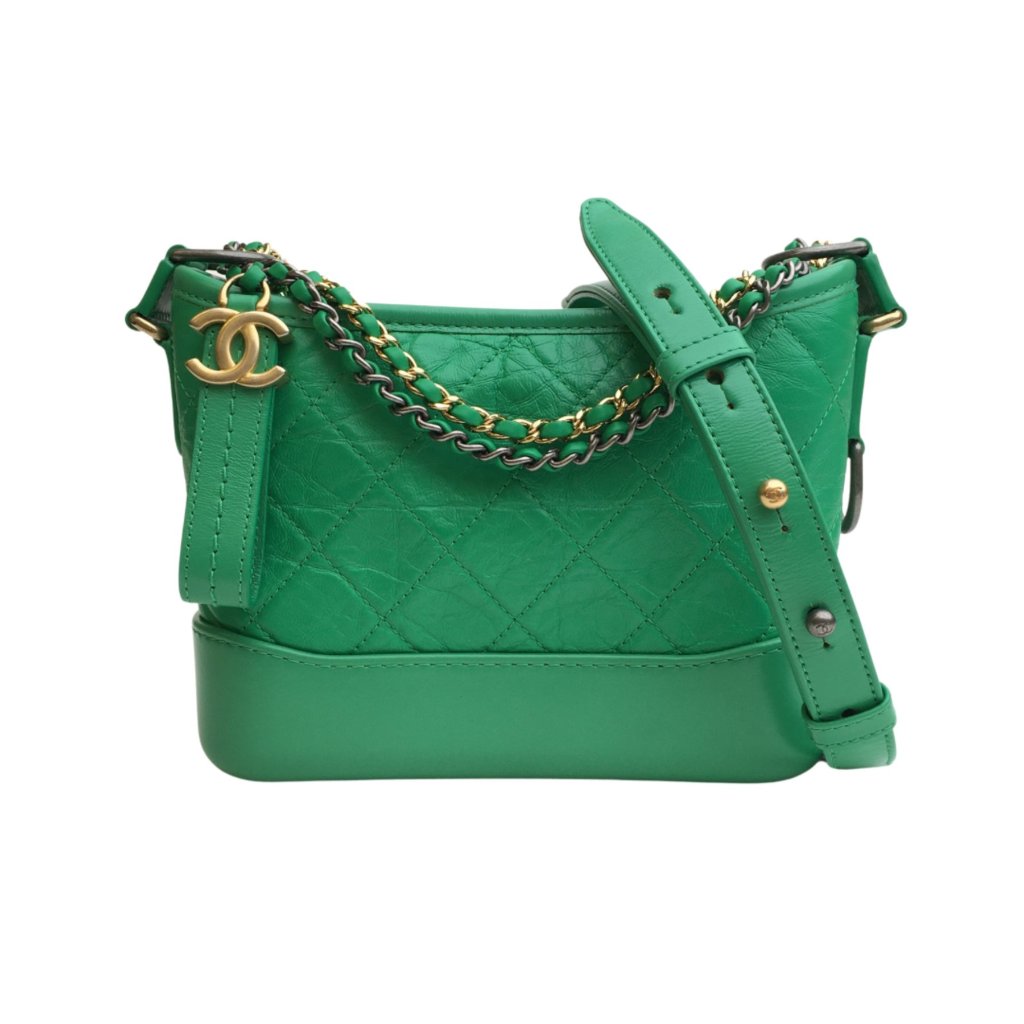 Chanel Gabrielle Small 20S Green Aged Calfskin