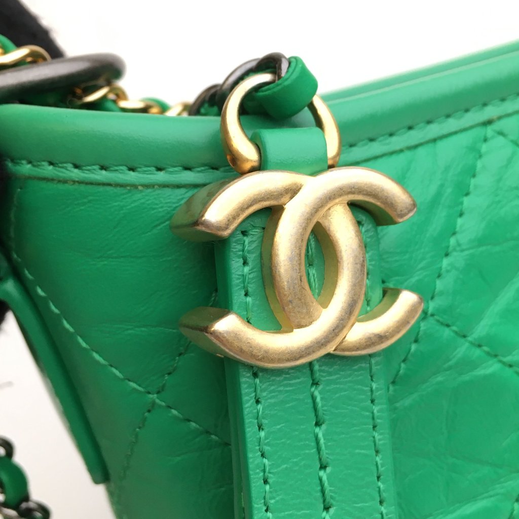 Chanel Gabrielle Small 20S Green Aged Calfskin