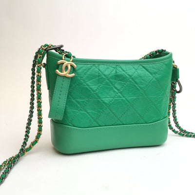 Chanel Gabrielle Small 20S Green Aged Calfskin