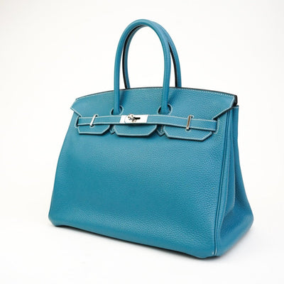 Hermes Birkin 35 Blue Jean Togo