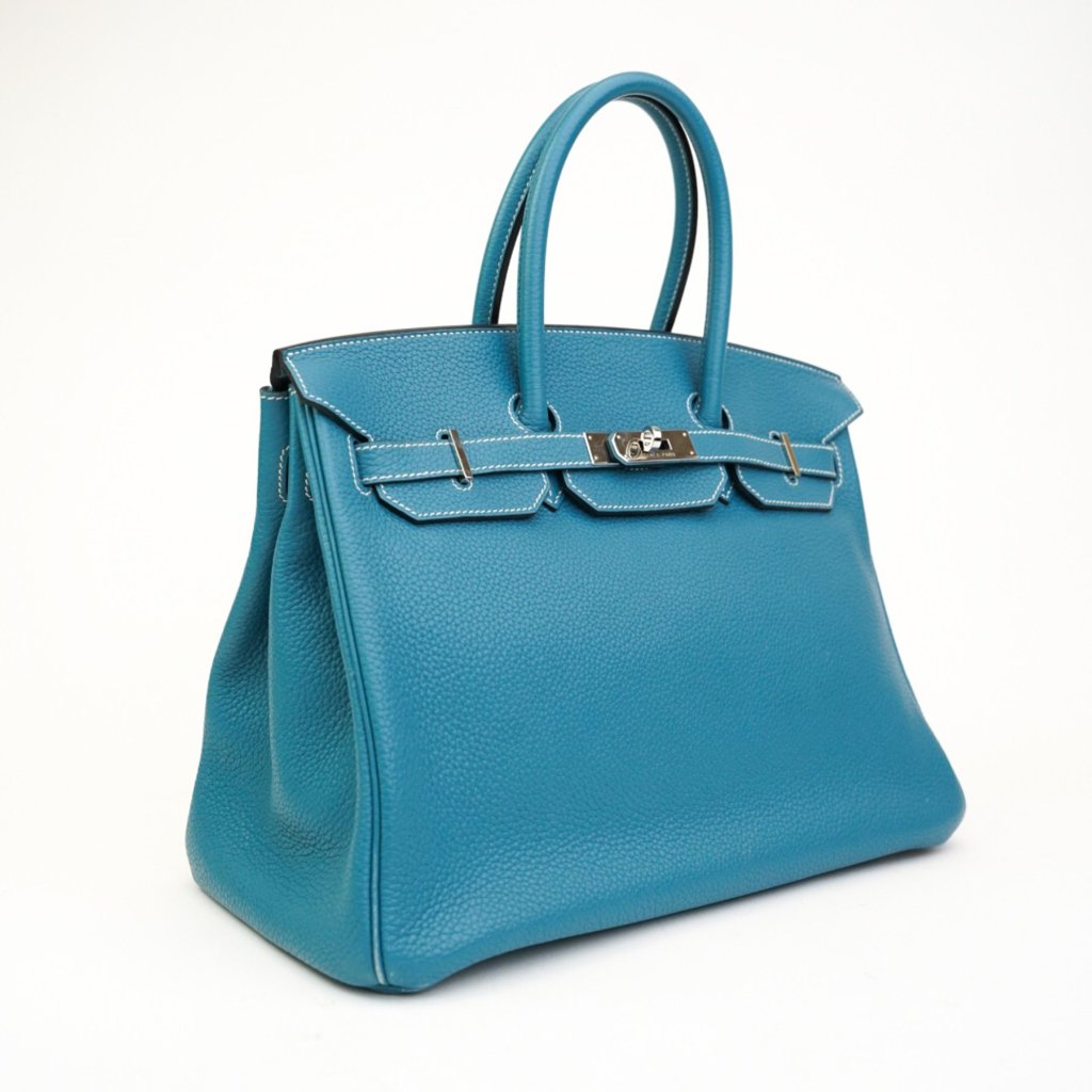 Hermes Birkin 35 Blue Jean Togo