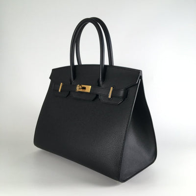 Hermes Birkin 30 Sellier Black Veau Madame