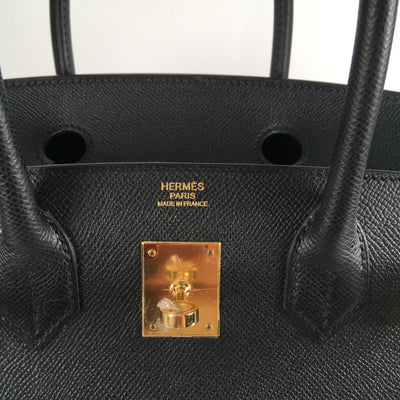 Hermes Birkin 30 Sellier Black Veau Madame