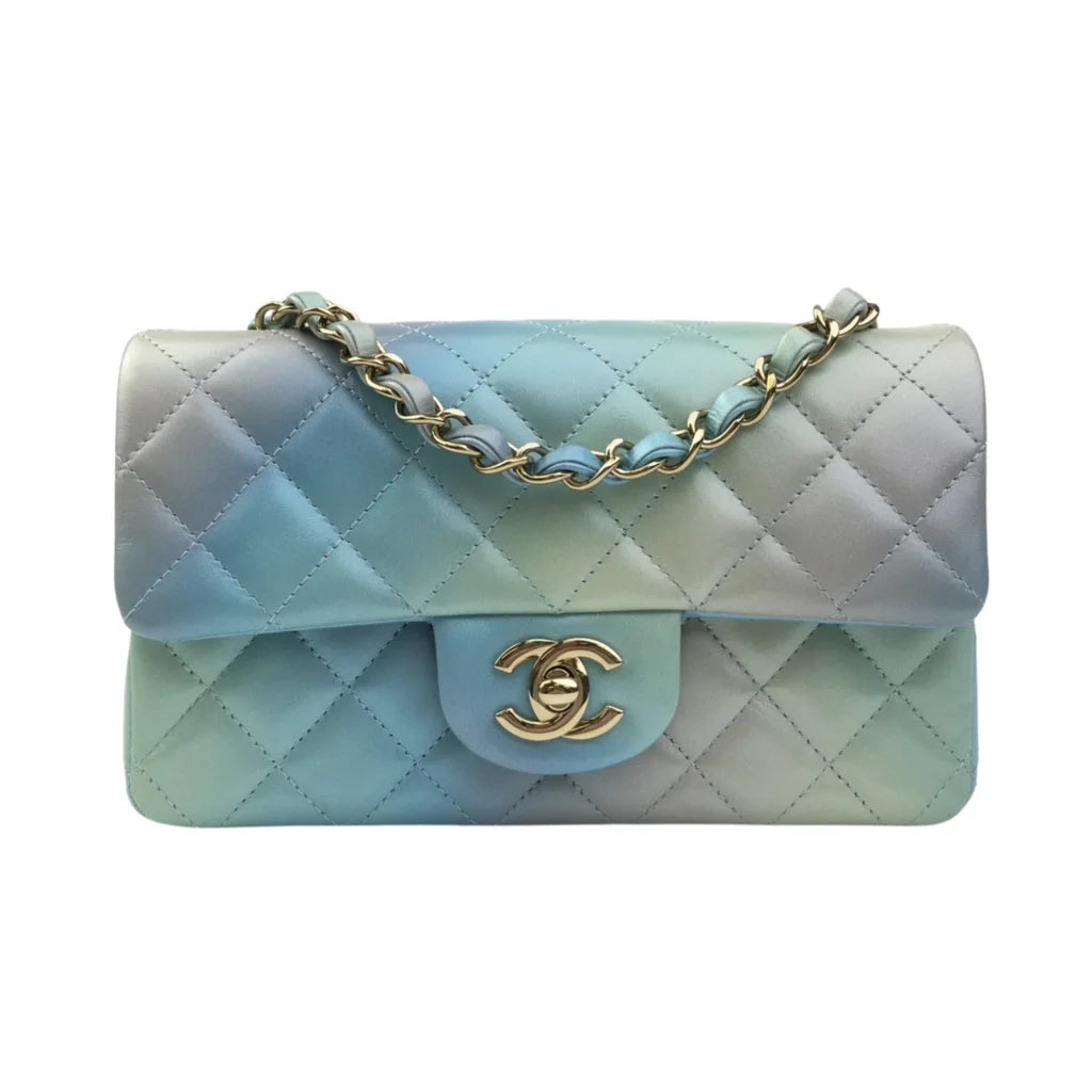 Chanel Mini Rectangle Multicolor Lambskin LGHW