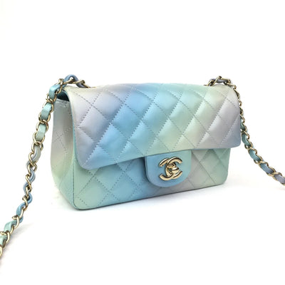 Chanel Mini Rectangle Multicolor Lambskin LGHW