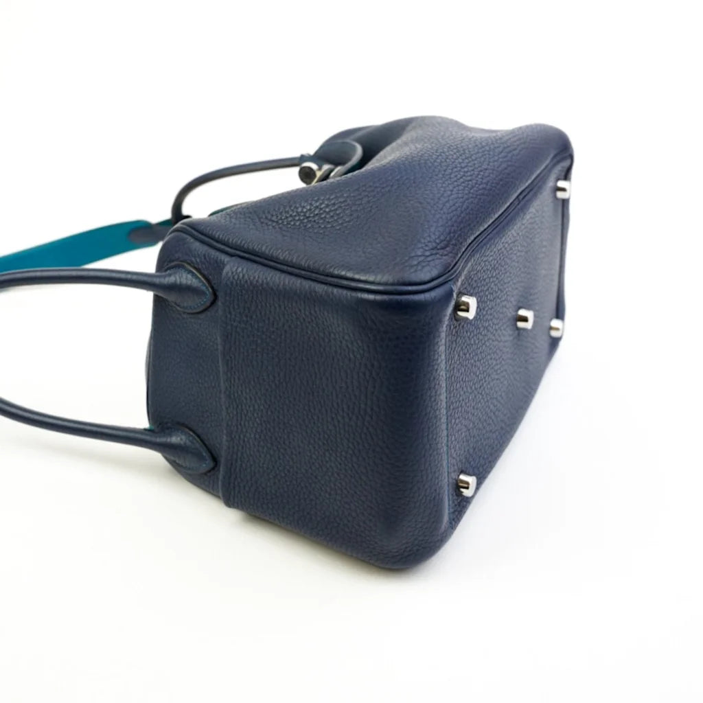 Hermes Lindy 26 Bleu Nuit Clemence PHW