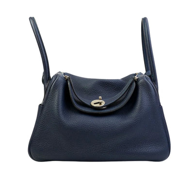 Hermes Lindy 26 Bleu Nuit Clemence PHW