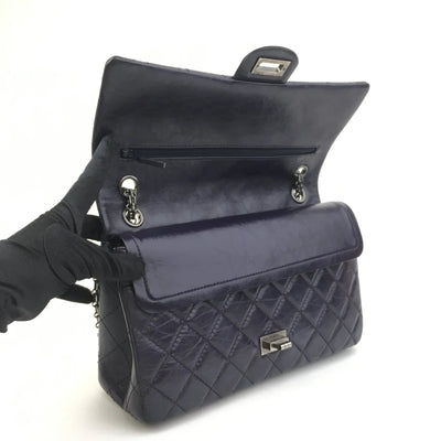 Chanel Reissue 226 Purple Distressed Goatskin