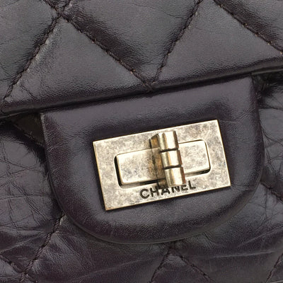 Chanel Reissue 226 Purple Distressed Goatskin