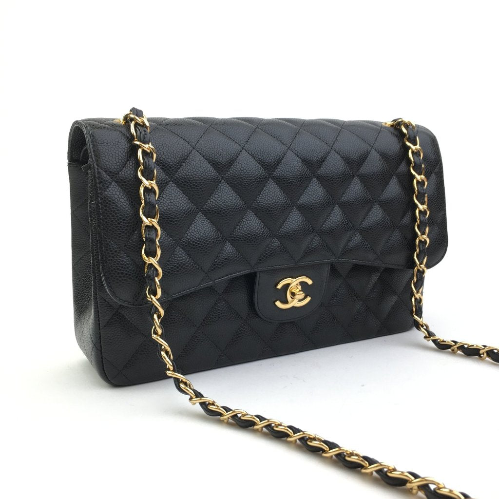 Chanel Classic Flap Jumbo Black Caviar