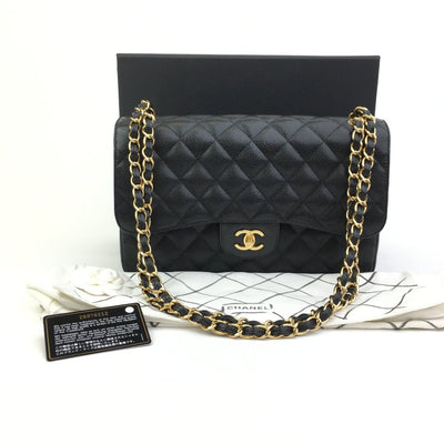 Chanel Classic Flap Jumbo Black Caviar