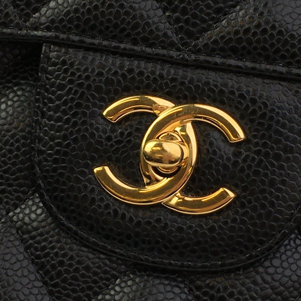 Chanel Classic Flap Jumbo Black Caviar