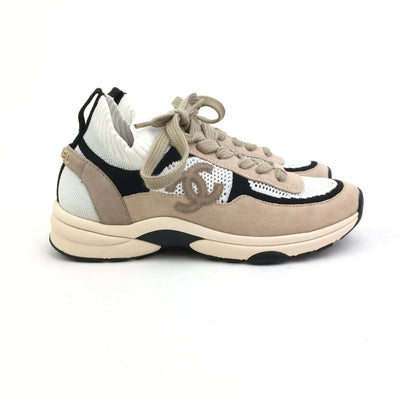 Chanel Knit Sneakers Sz 37