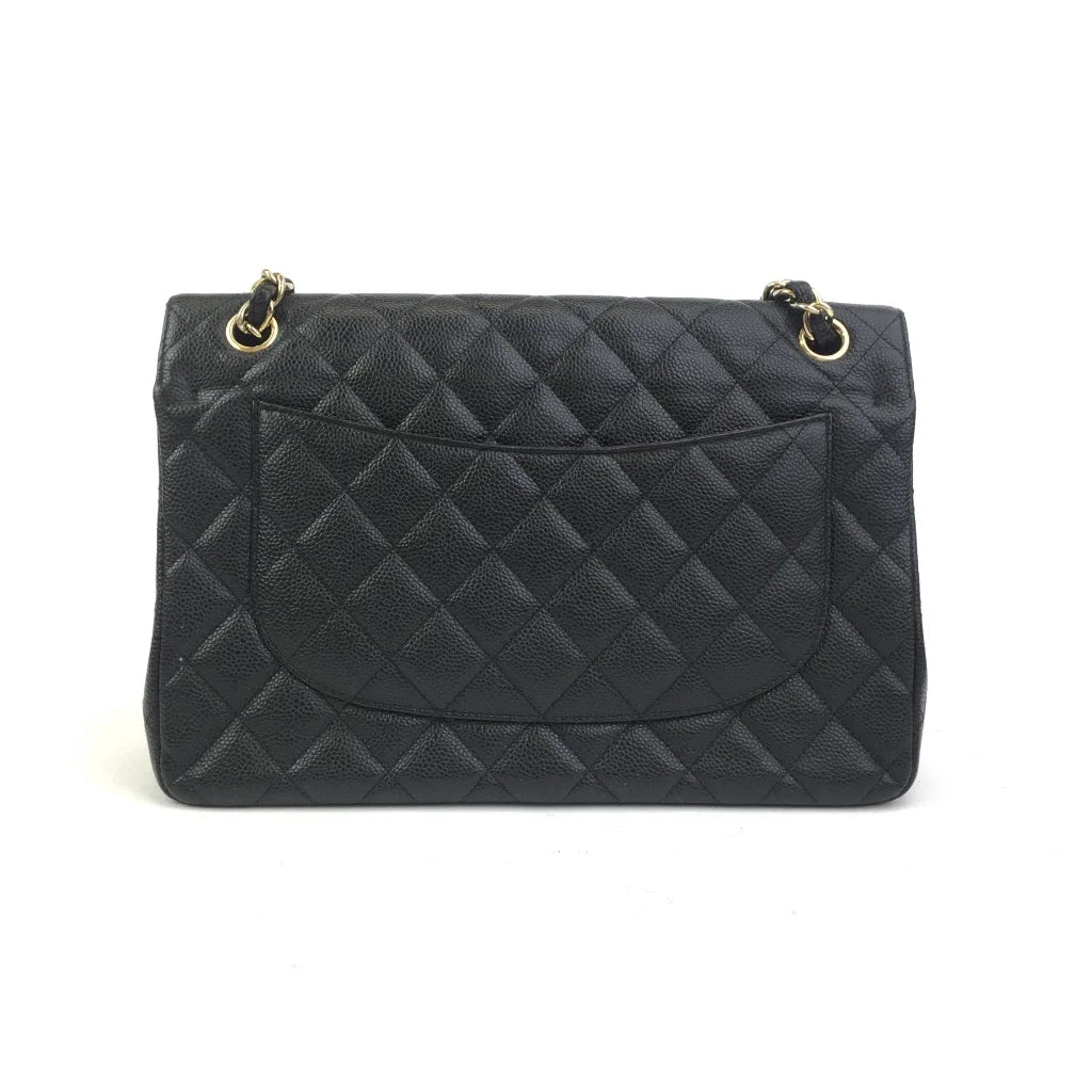 Chanel Classic Flap Jumbo Black Caviar