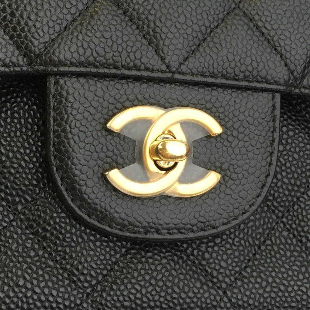 Chanel Classic Flap Jumbo Black Caviar