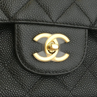 Chanel Classic Flap Jumbo Black Caviar