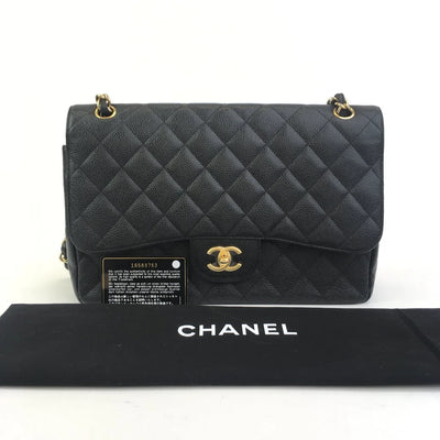 Chanel Classic Flap Jumbo Black Caviar