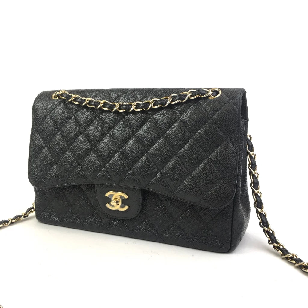 Chanel Classic Flap Jumbo Black Caviar