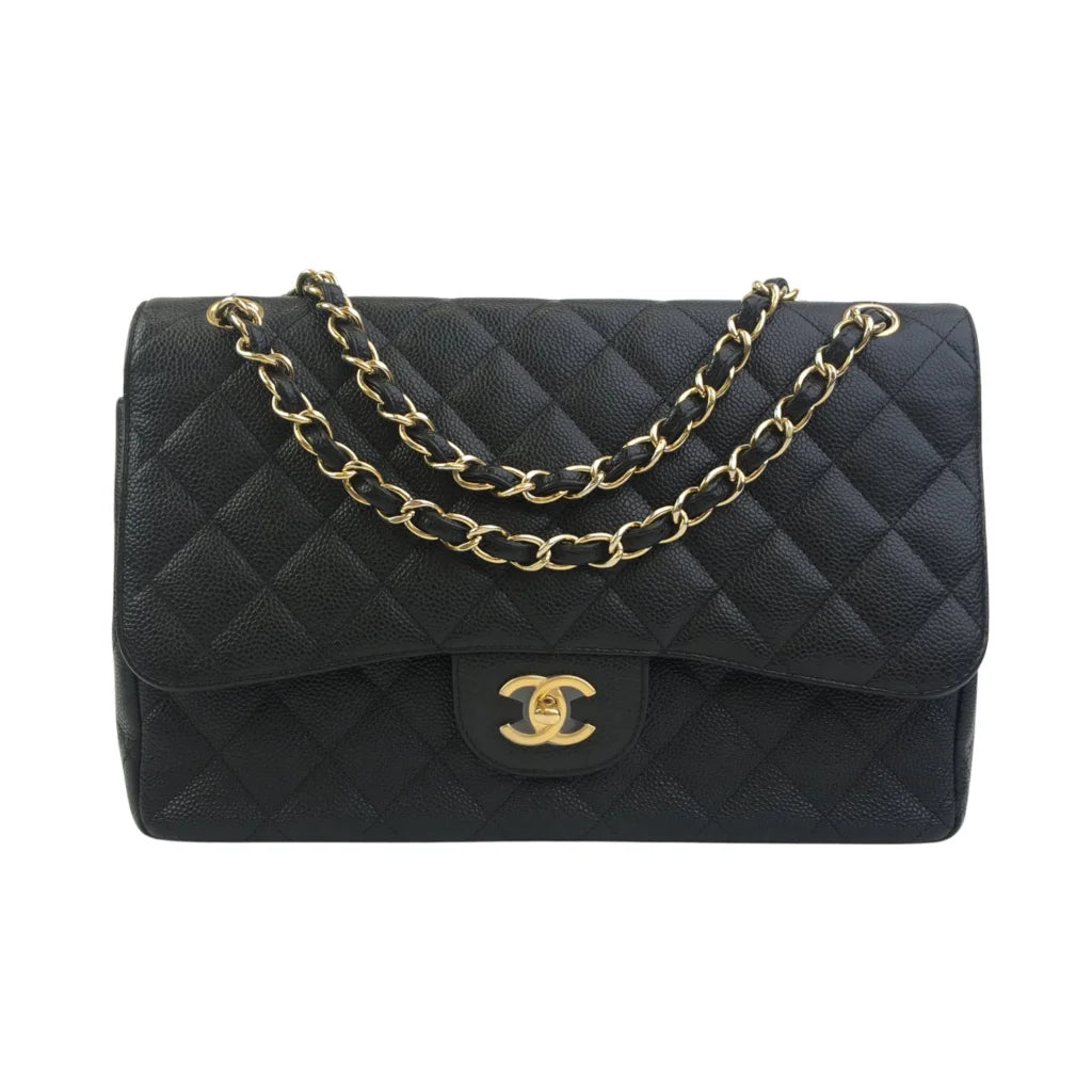 Chanel Classic Flap Jumbo Black Caviar