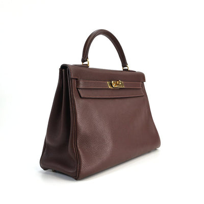 Hermes Kelly 32 Marron D'Inde Clemence