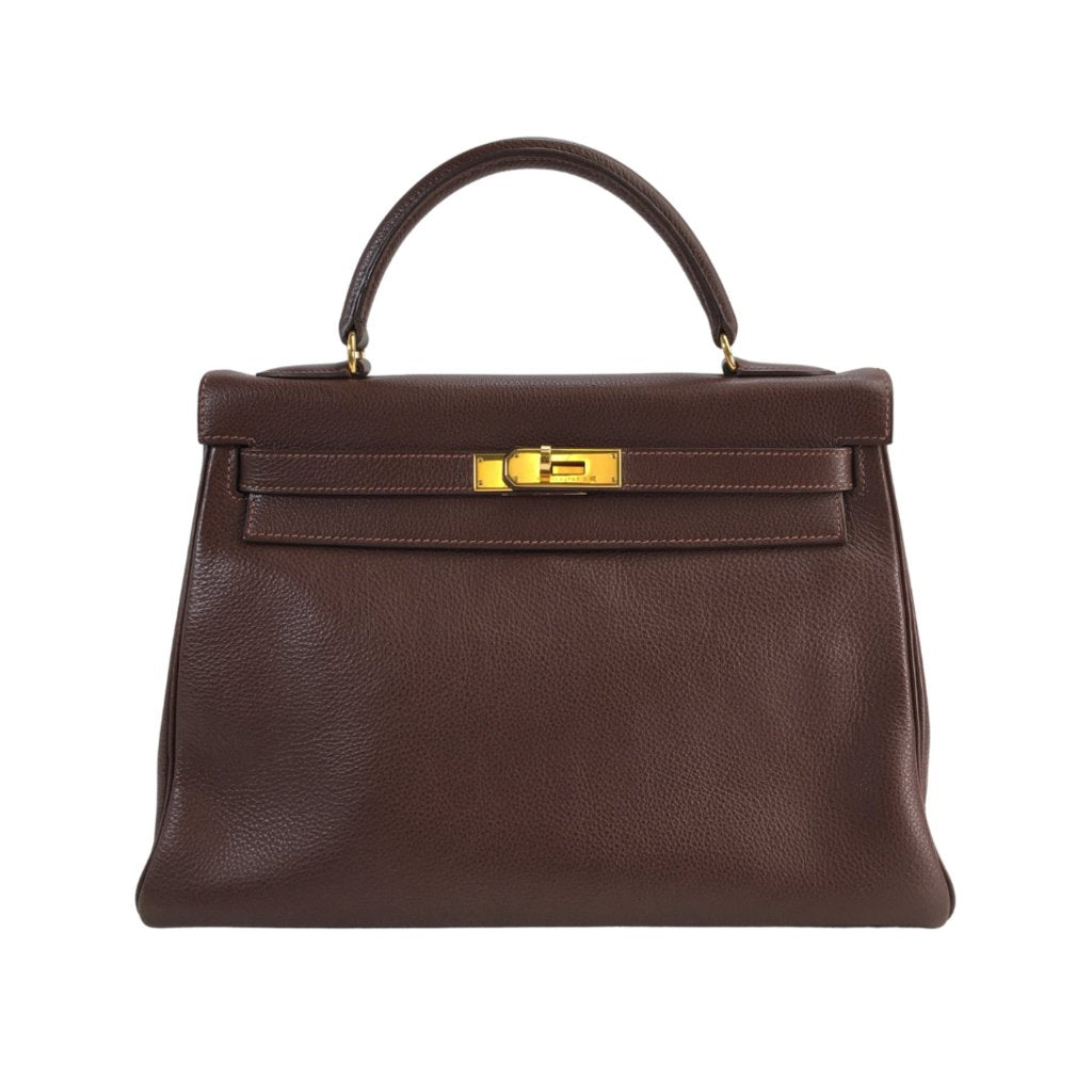 Hermes Kelly 32 Marron D'Inde Clemence