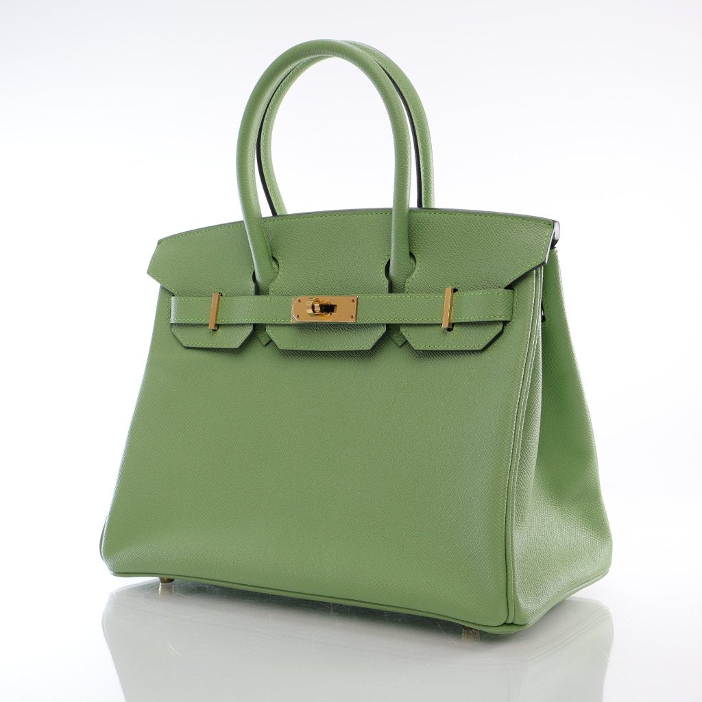 Hermes Birkin 30 Vert Criquet Epsom