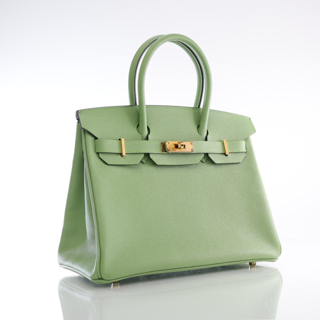 Hermes Birkin 30 Vert Criquet Epsom