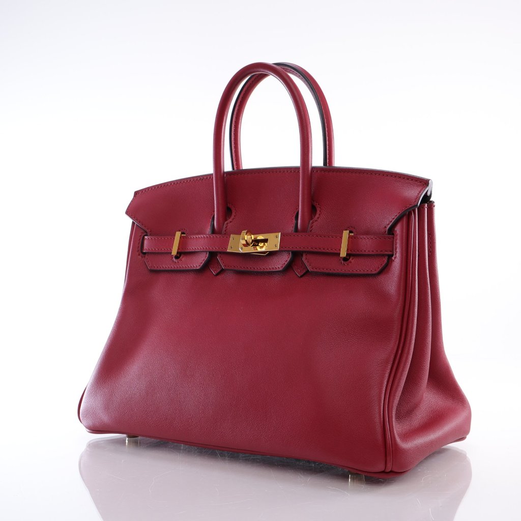 Hermes Rouge Grenat Swift Birkin 25