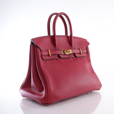 Hermes Rouge Grenat Swift Birkin 25