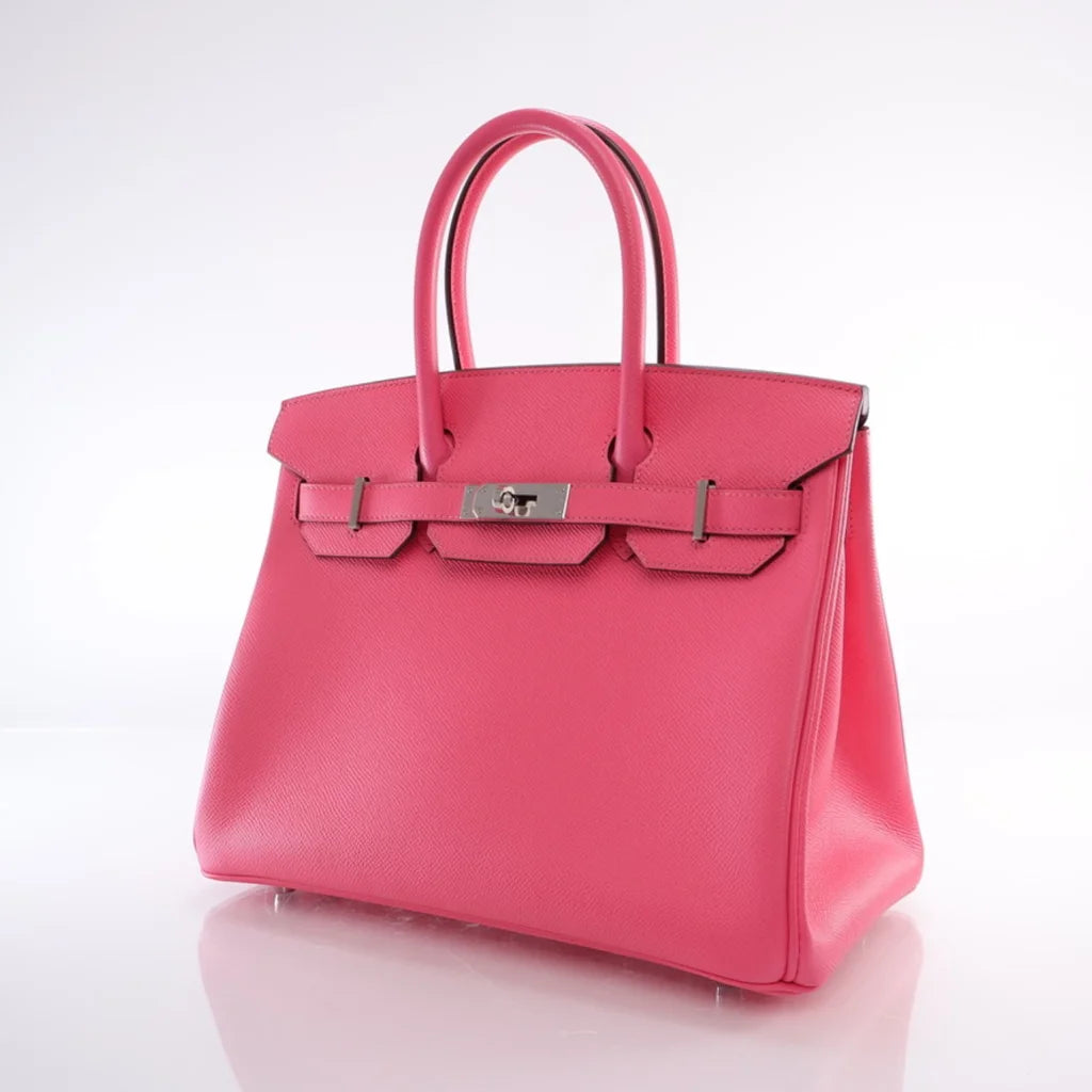 Hermes Birkin 30 Epsom Rose Azalee/Rose Pourpre