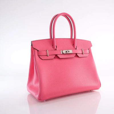 Hermes Birkin 30 Epsom Rose Azalee/Rose Pourpre