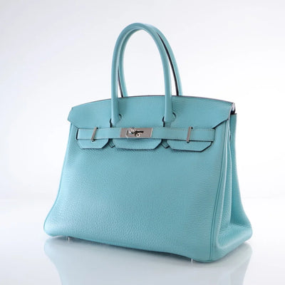 Hermes Bleu Atoll Togo Birkin 30