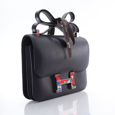 Hermes Marble Constance 24 Black Swift